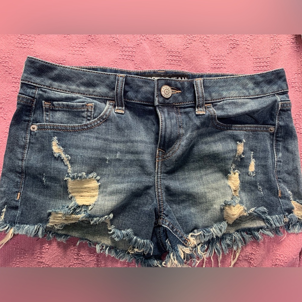 Express denim shorts